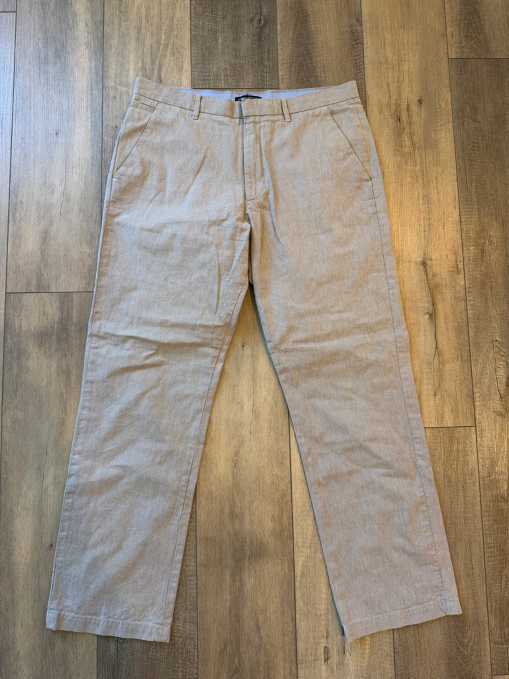 Men’s Banana Republic Straight Fit Oxford Pants - Tan - 35/32